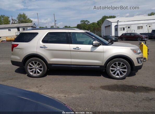 1FM5K8FH5HGC98734 2017 FORD EXPLORER Beige Rear interior view