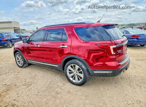 1FM5K8FH6JGC85674 2018 FORD EXPLORER Красный Задняя левая четверть
