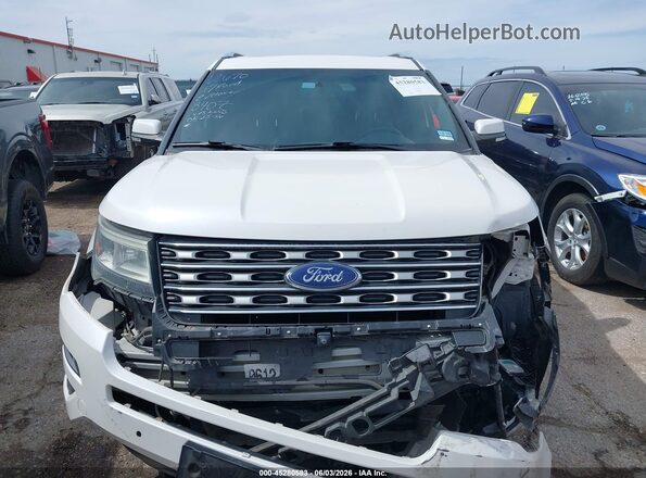 1FM5K8FH7HGA03407 2017 FORD EXPLORER White Սարքավորումների վահանակի տեսք