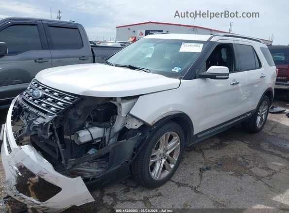 1FM5K8FH7HGA03407 2017 FORD EXPLORER White Առջևի ձախ երեք քառորդ տեսարան