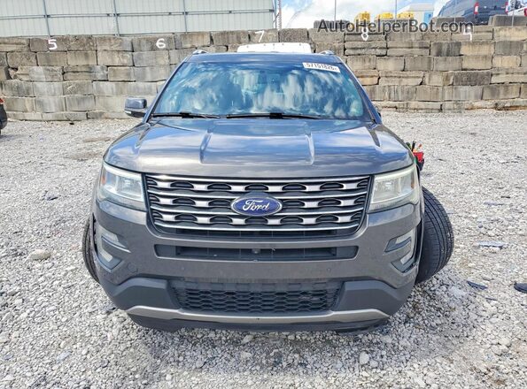 1FM5K8FH8HGA89777 2017 FORD EXPLORER Gray Front view