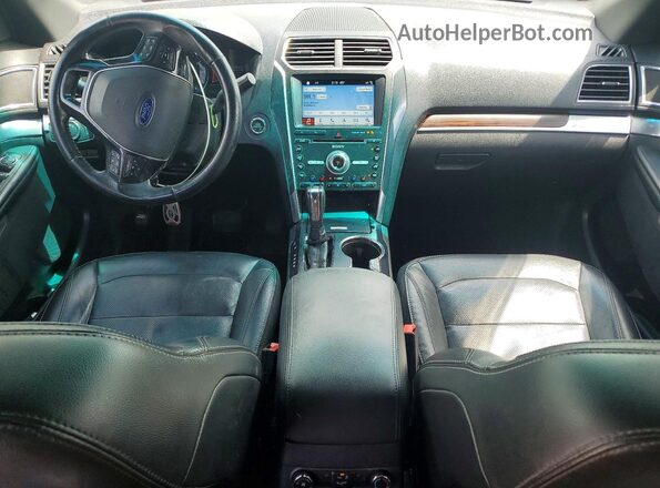 1FM5K8FH8HGA89777 2017 FORD EXPLORER Gray Dashboard view