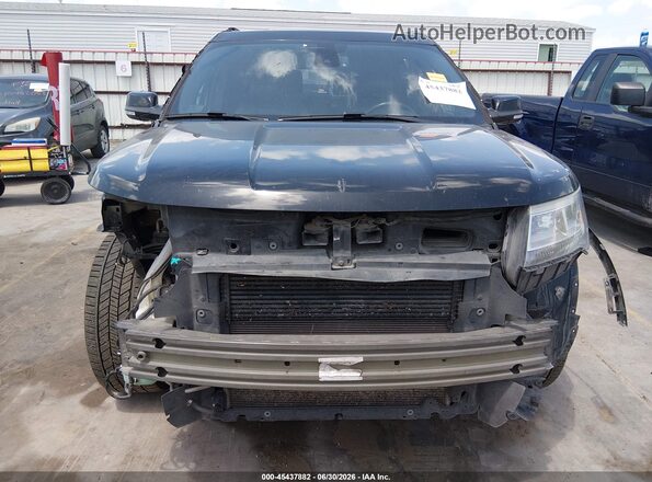 1FM5K8FH8HGD23822 2017 FORD EXPLORER Black Widok z przodu