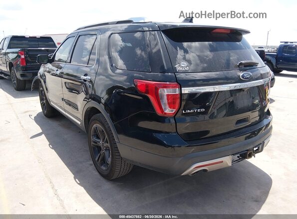 1FM5K8FH8HGD23822 2017 FORD EXPLORER Black Tył lewy
