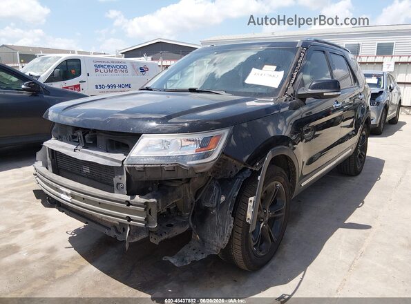 1FM5K8FH8HGD23822 2017 FORD EXPLORER Black Przód lewy