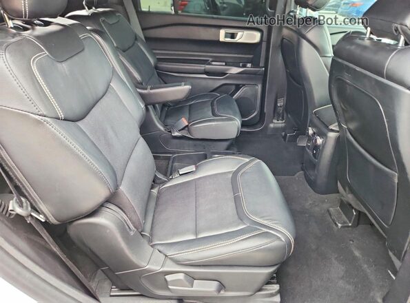 1FM5K8GC0LGC28571 2020 FORD EXPLORER White უკანა სალონის ხედი