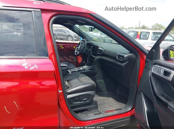 1FM5K8GC0MGA98972 2021 FORD EXPLORER Red Widok wnętrza z przodu