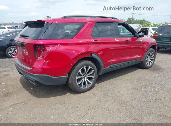 1FM5K8GC0MGA98972 2021 FORD EXPLORER Red Tył prawy