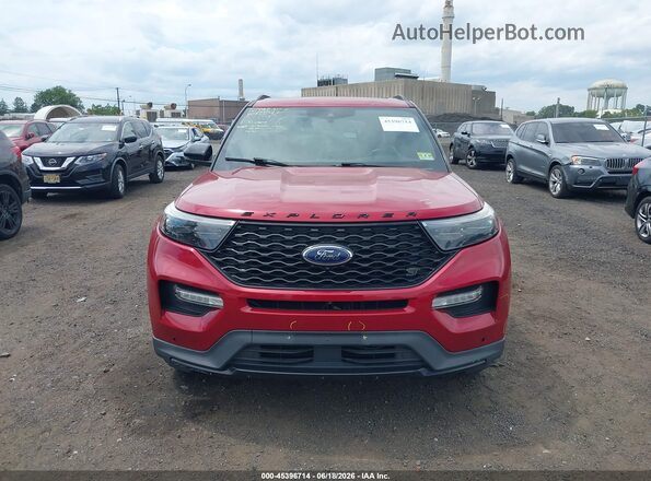1FM5K8GC0MGA98972 2021 FORD EXPLORER Red Widok zestawu wskaźników