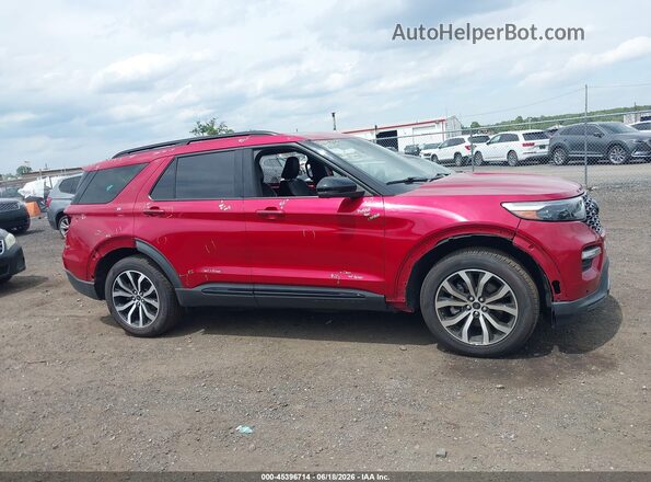 1FM5K8GC0MGA98972 2021 FORD EXPLORER Red Widok wnętrza z tyłu