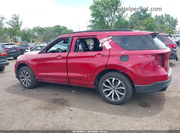 1FM5K8GC0MGA98972 2021 FORD EXPLORER Red Widok komory silnika
