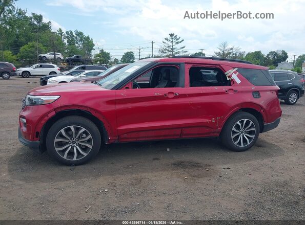 1FM5K8GC0MGA98972 2021 FORD EXPLORER Red Widok wnętrza 360 stopni