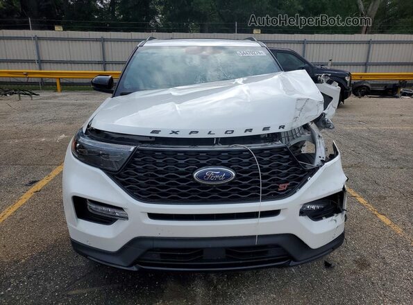 1FM5K8GC0PGB80852 2023 FORD EXPLORER Белый Вид спереди