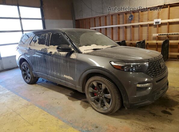 1FM5K8GC2MGA44170 2021 FORD EXPLORER Gray Przód prawy