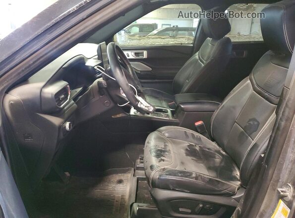 1FM5K8GC2MGA44170 2021 FORD EXPLORER Gray Widok wnętrza z przodu