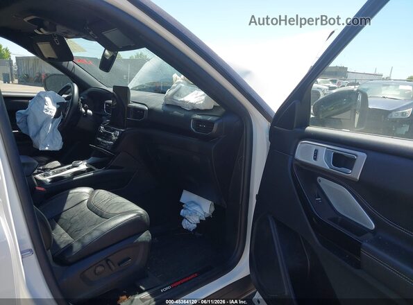 1FM5K8GC2PGB27618 2023 FORD EXPLORER White Widok wnętrza z przodu