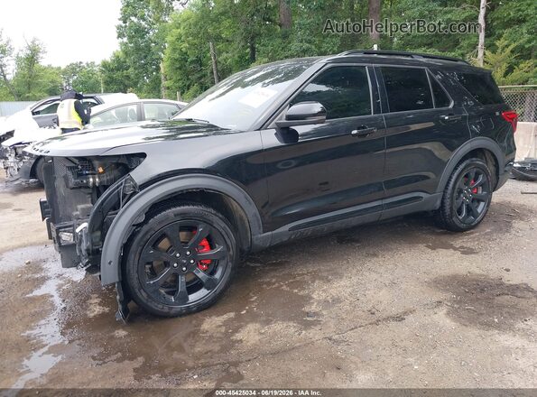 1FM5K8GC3LGB09803 2020 FORD EXPLORER Black Առջևի ձախ երեք քառորդ տեսարան