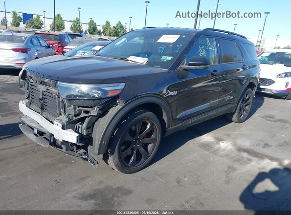 1FM5K8GC3LGD06339 2020 FORD EXPLORER Black Vista tres cuartos delantera izquierda