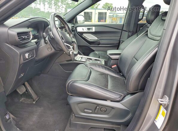 1FM5K8GC3MGA11369 2021 FORD EXPLORER Charcoal წინა სალონის ხედი