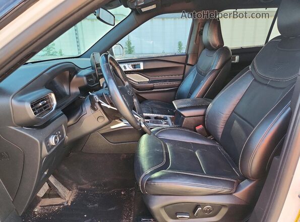1FM5K8GC4LGC56700 2020 FORD EXPLORER White Vista interior delantera