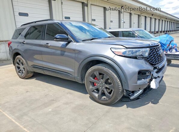 1FM5K8GC4NGA41756 2022 FORD EXPLORER Gray Delantero derecho