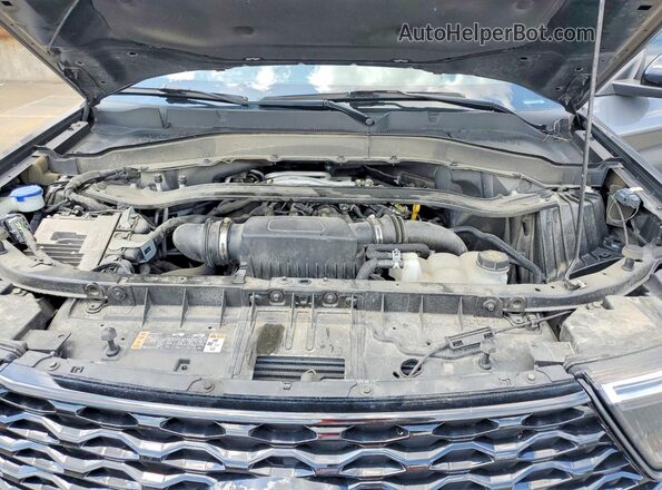 1FM5K8GC4NGA41756 2022 FORD EXPLORER Gray Vista del compartimento del motor