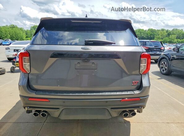 1FM5K8GC4NGA41756 2022 FORD EXPLORER Gray Vista trasera