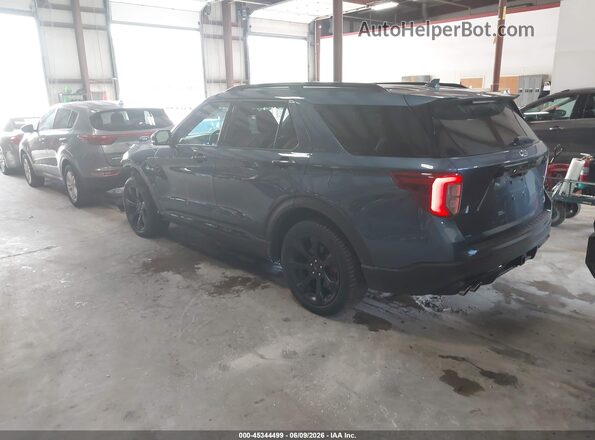 1FM5K8GC6LGA79342 2020 FORD EXPLORER Blue Trasero izquierdo