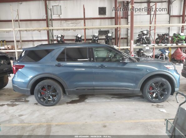 1FM5K8GC6LGA79342 2020 FORD EXPLORER Blue Vista interior trasera