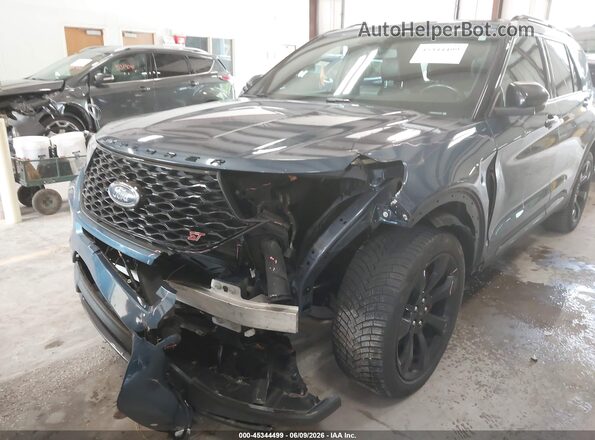 1FM5K8GC6LGA79342 2020 FORD EXPLORER Blue Vista frontal