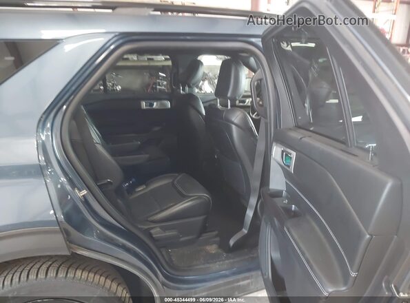1FM5K8GC6LGA79342 2020 FORD EXPLORER Blue Vista de la etiqueta del VIN