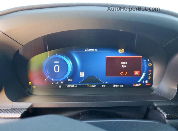 1FM5K8GC6LGC90279 2020 FORD EXPLORER Black Instrument cluster view