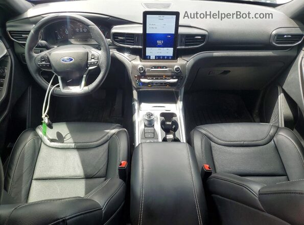 1FM5K8GC6LGD15231 2020 FORD EXPLORER Black Widok deski rozdzielczej