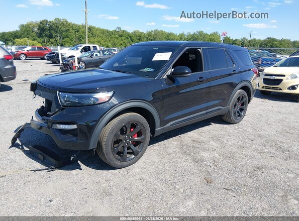 1FM5K8GC7NGC46875 2022 FORD EXPLORER Black Передня ліва чверть
