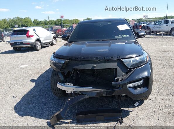 1FM5K8GC7NGC46875 2022 FORD EXPLORER Black Вид щитка приладів