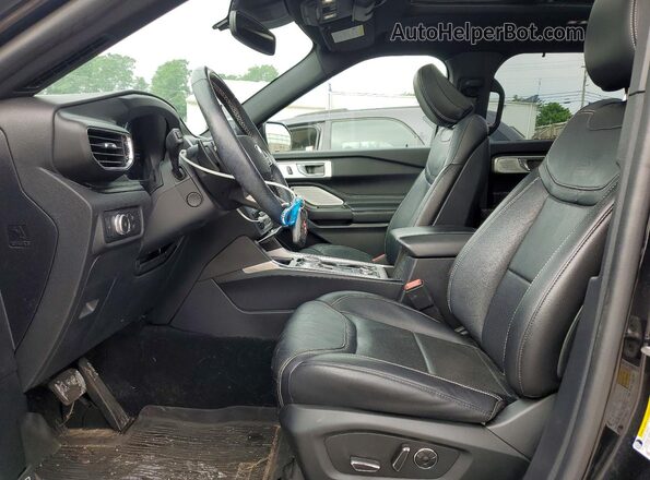 1FM5K8GC8LGA02276 2020 FORD EXPLORER Black წინა სალონის ხედი