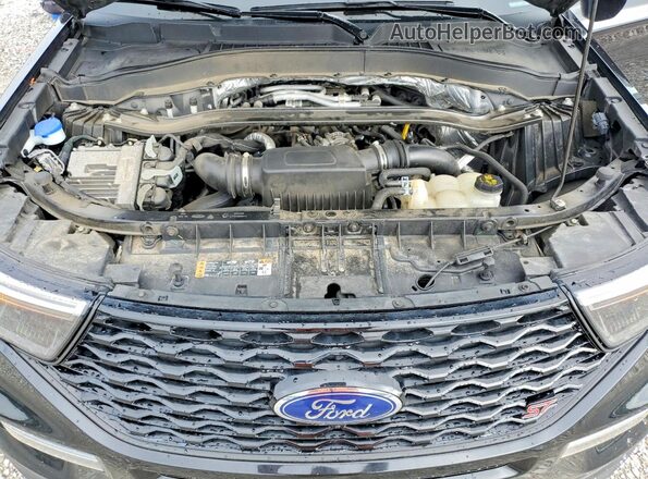 1FM5K8GC8LGA02276 2020 FORD EXPLORER Black ძრავის განყოფილების ხედი