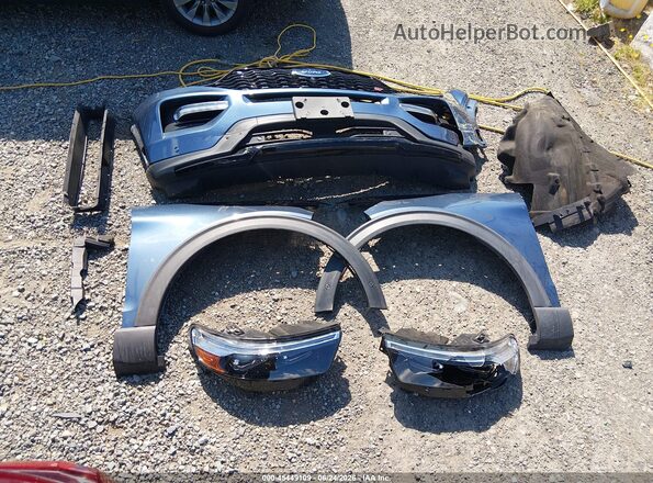 1FM5K8GCXLGC31719 2020 FORD EXPLORER Blue ხელსაწყოთა პანელის ხედი