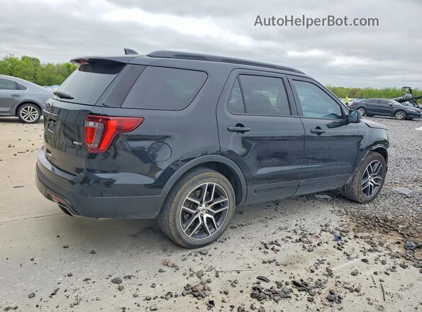 1FM5K8GT0GGC86251 2016 FORD EXPLORER Черный Задняя правая четверть