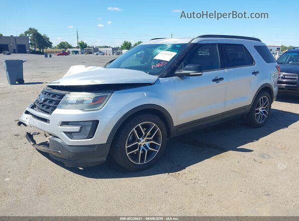 1FM5K8GT0GGD14517 2016 FORD EXPLORER Silver 