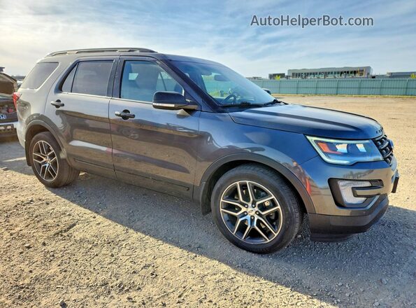 1FM5K8GT0HGD37118 2017 FORD EXPLORER Gray 