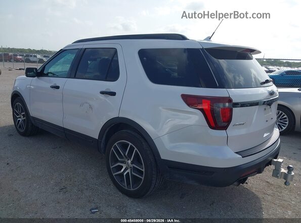 1FM5K8GT0JGA04908 2018 FORD EXPLORER White Հետևի ձախ