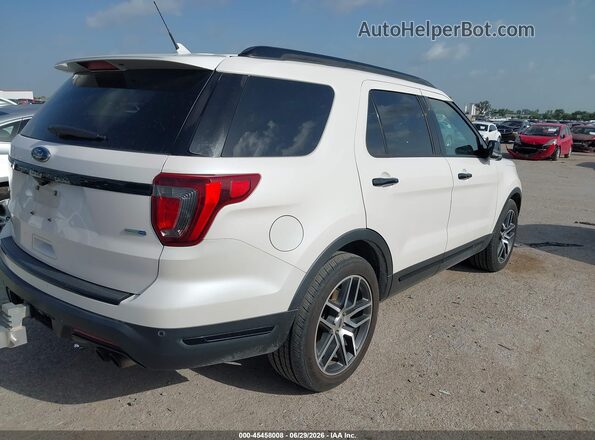 1FM5K8GT0JGA04908 2018 FORD EXPLORER White Հետևի աջ