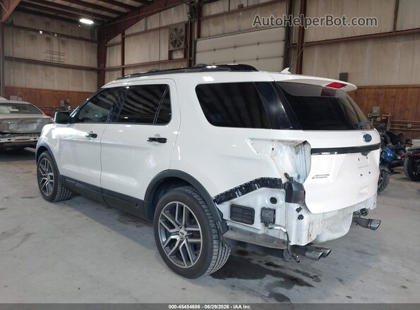 1FM5K8GT0JGC46193 2018 FORD EXPLORER White Задня ліва чверть