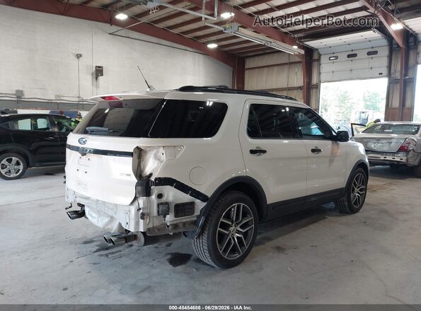 1FM5K8GT0JGC46193 2018 FORD EXPLORER White Задня права чверть