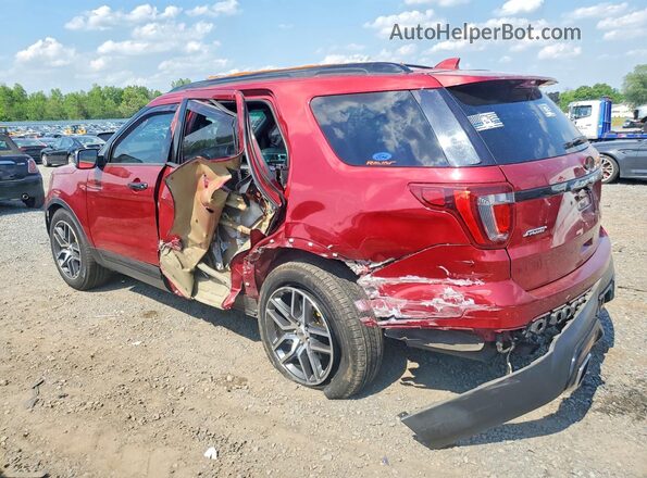 1FM5K8GT1GGC00848 2016 FORD EXPLORER Темно-бордовый Задняя левая четверть