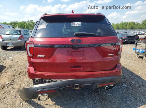 1FM5K8GT1GGC00848 2016 FORD EXPLORER Темно-бордовый Вид сзади