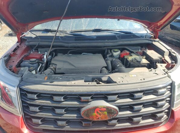 1FM5K8GT1GGC00848 2016 FORD EXPLORER Темно-бордовый Вид подкапотного пространства