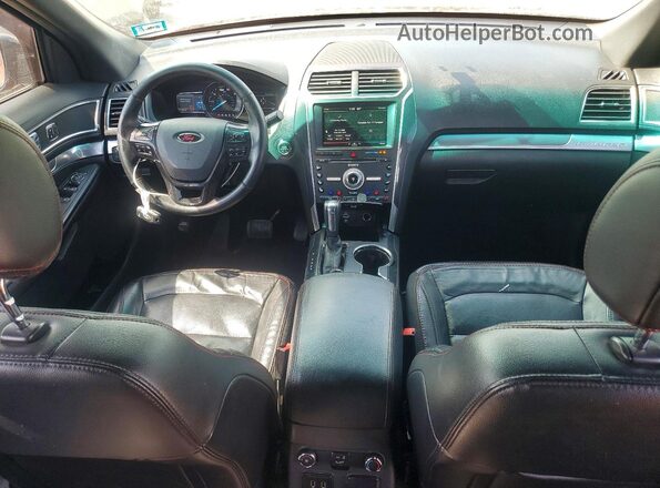 1FM5K8GT1GGC00848 2016 FORD EXPLORER Темно-бордовый Вид панели приборов