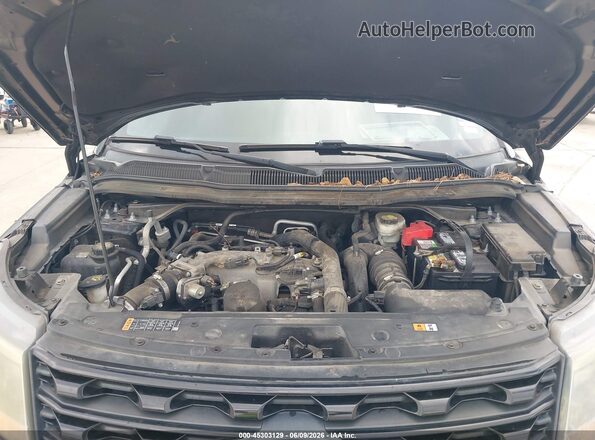 1FM5K8GT1GGC04219 2016 FORD EXPLORER Black Widok z tyłu